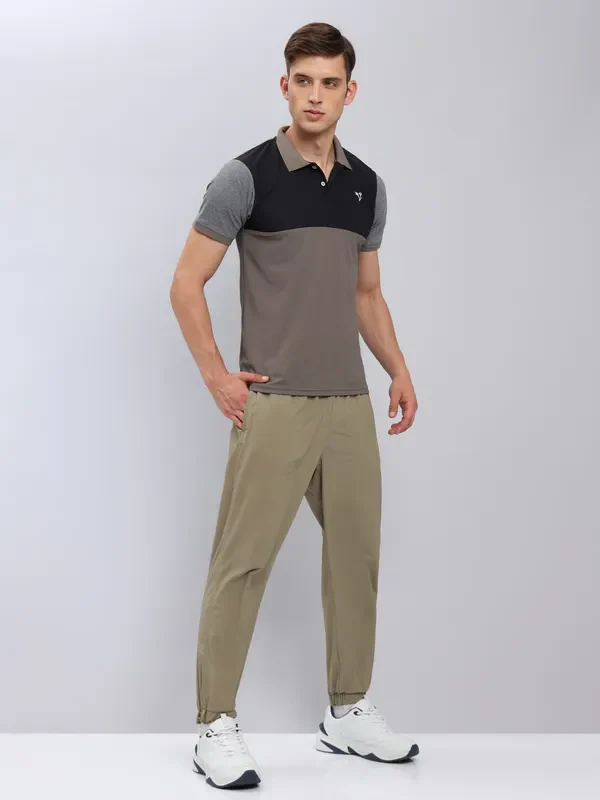 Men Colorblock Slim Fit Polo T-shirt with MATPIQ - Image 6