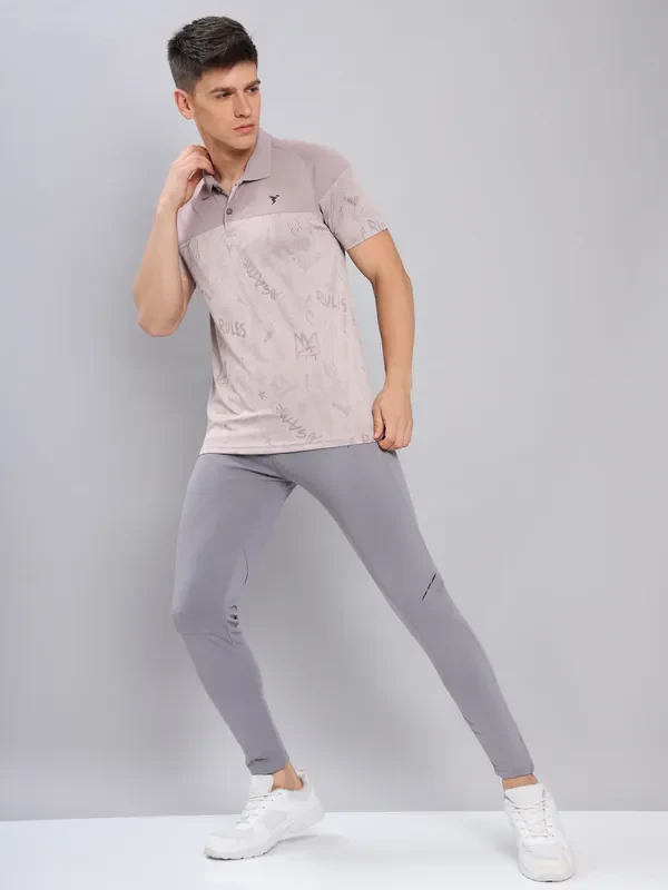 Men Jacquard Slim Fit Polo T-shirt with TECHNO COOL+ - Image 2