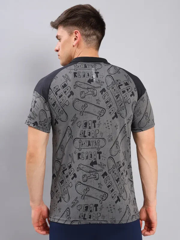 Men Jacquard Slim Fit Polo T-shirt with TECHNO COOL+ - Image 5