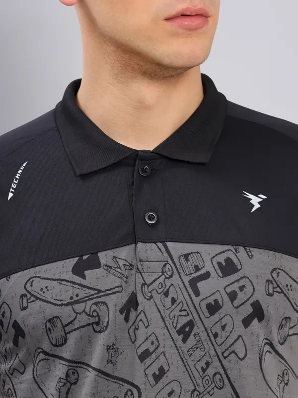 Men Jacquard Slim Fit Polo T-shirt with TECHNO COOL+ - Image 7