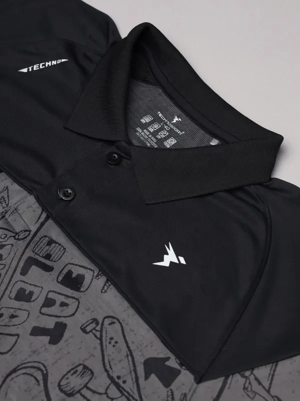 Men Jacquard Slim Fit Polo T-shirt with TECHNO COOL+ - Image 9