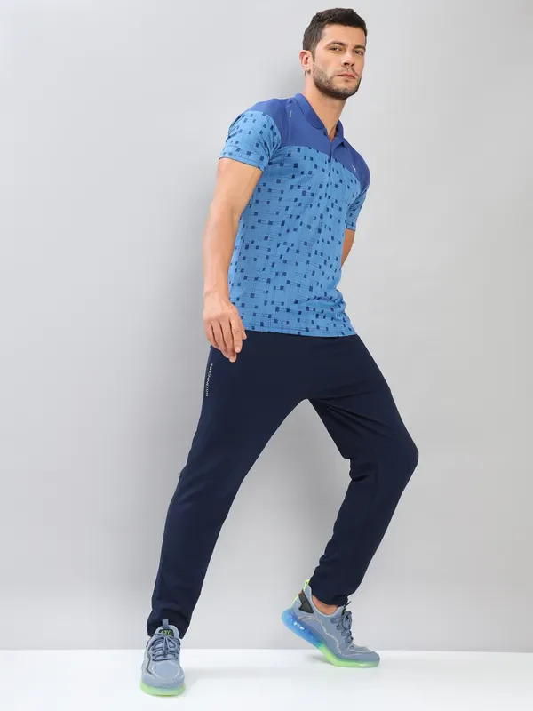Men Jacquard Slim Fit Polo T-shirt with TECHNO COOL+ - Image 2