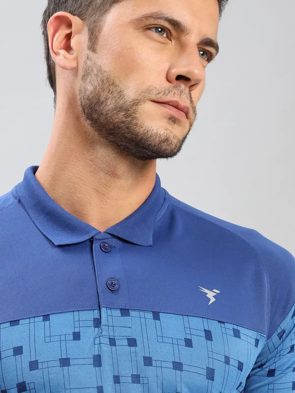 Men Jacquard Slim Fit Polo T-shirt with TECHNO COOL+ - Image 6