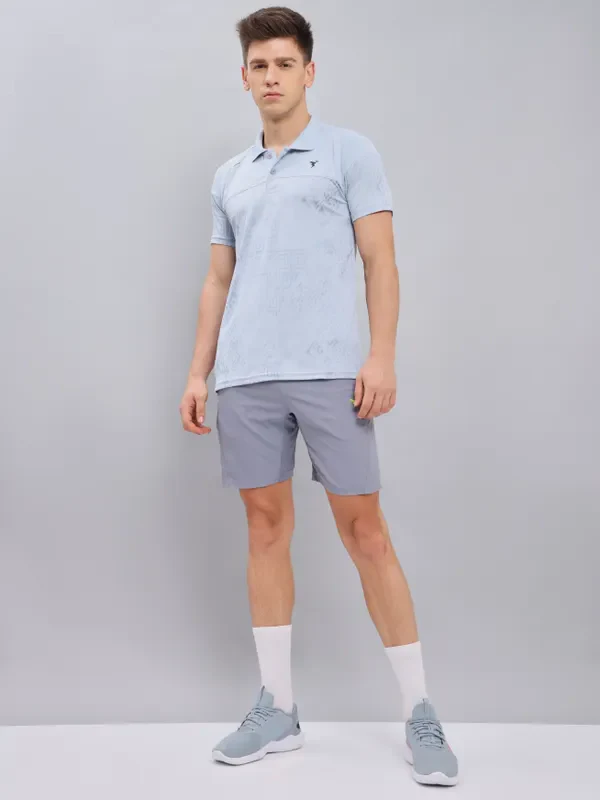 Men Jacquard Slim Fit Polo T-shirt with TECHNO COOL+ - Image 2