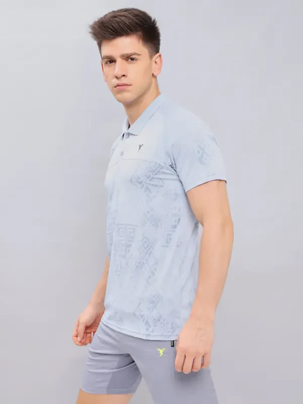 Men Jacquard Slim Fit Polo T-shirt with TECHNO COOL+ - Image 6