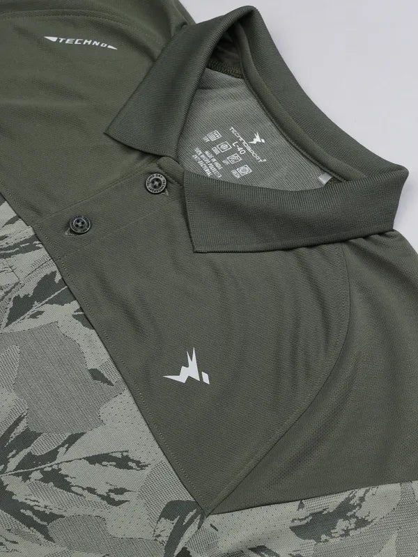 Men Jacquard Slim Fit Polo T-shirt with TECHNO COOL+ - Image 7
