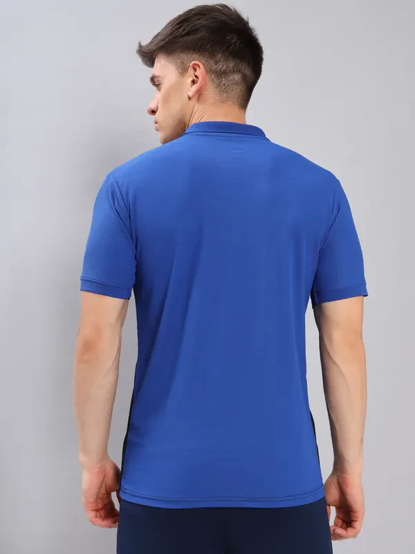 Men Colorblock Slim Fit Polo T-shirt with MATPIQ - Image 4