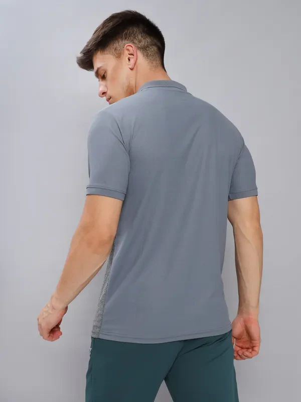 Men Colorblock Slim Fit Polo T-shirt with MATPIQ - Image 4
