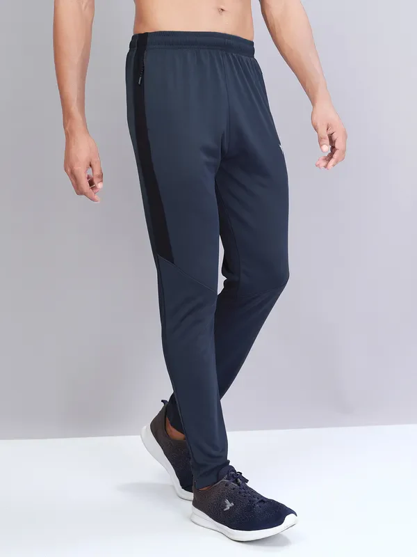 Men Solid Slim Fit Trackpants with TECHNO DRY - Image 5
