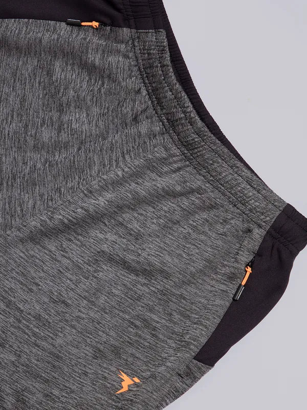 Men Melange Slim Fit Trackpants with TECHNO DRY - Image 7