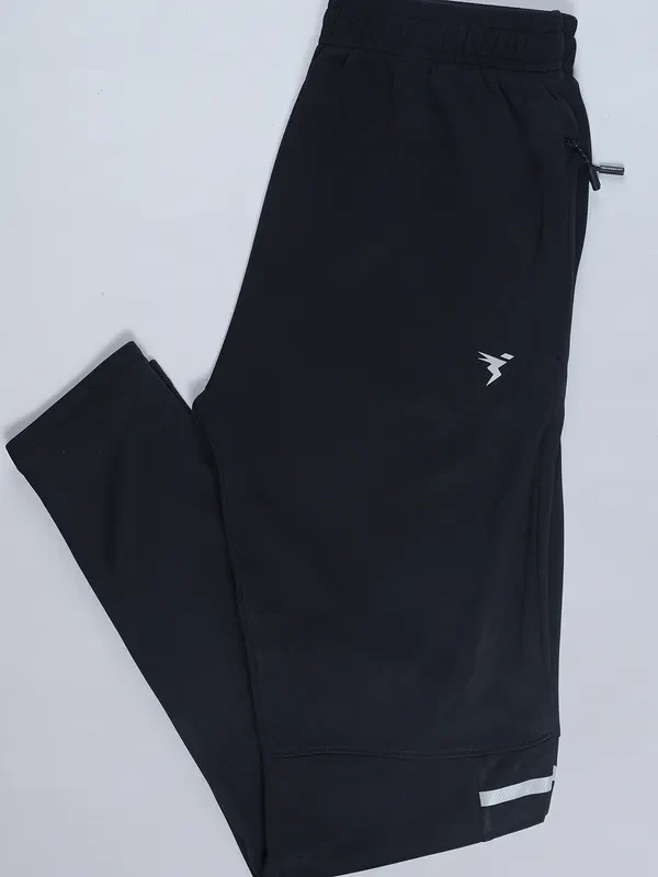 Men Solid Slim Fit Trackpants with TECHNO DRY - Image 7