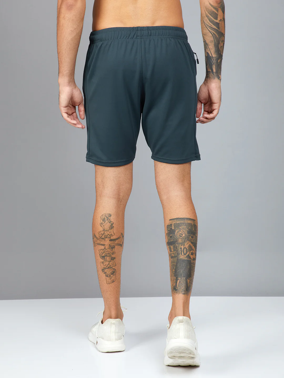 Men Solid Slim Fit Shorts with TECHNO DRY - Image 4
