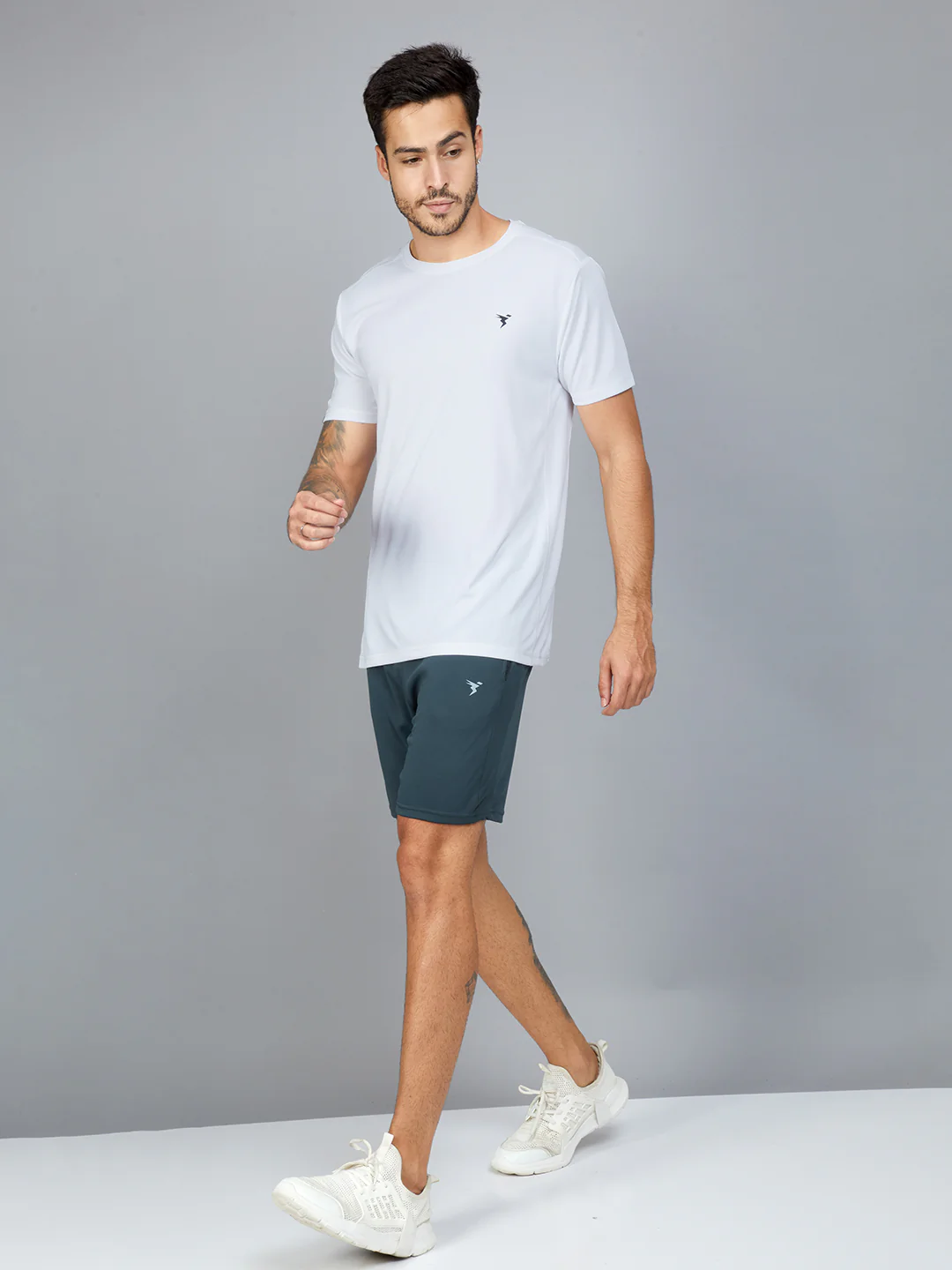 Men Solid Slim Fit Shorts with TECHNO DRY - Image 5