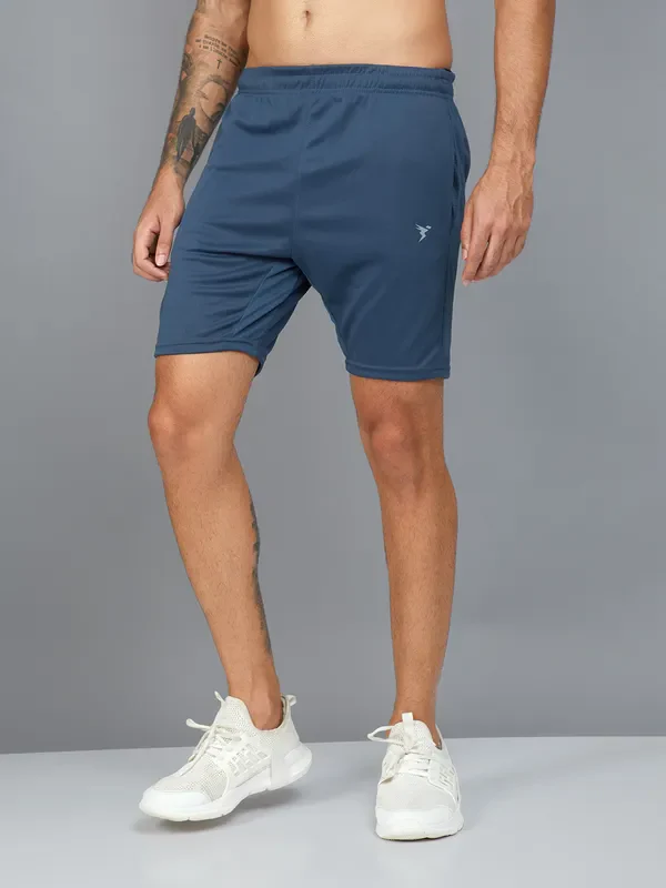 Men Solid Slim Fit Shorts with TECHNO DRY - Image 5