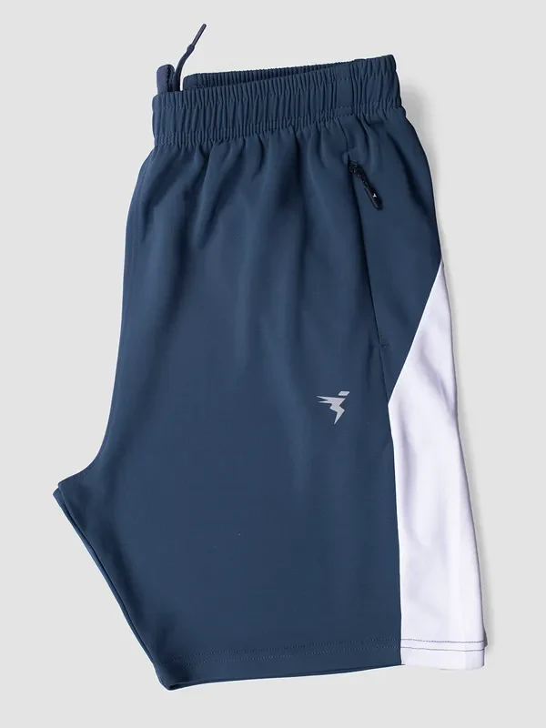 Men Colorblock Slim Fit Shorts with TECHNO DRY - Image 7