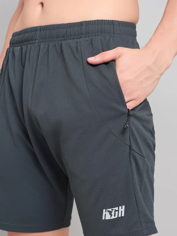 Men Solid Slim Fit Shorts with MATPIQ - Image 6
