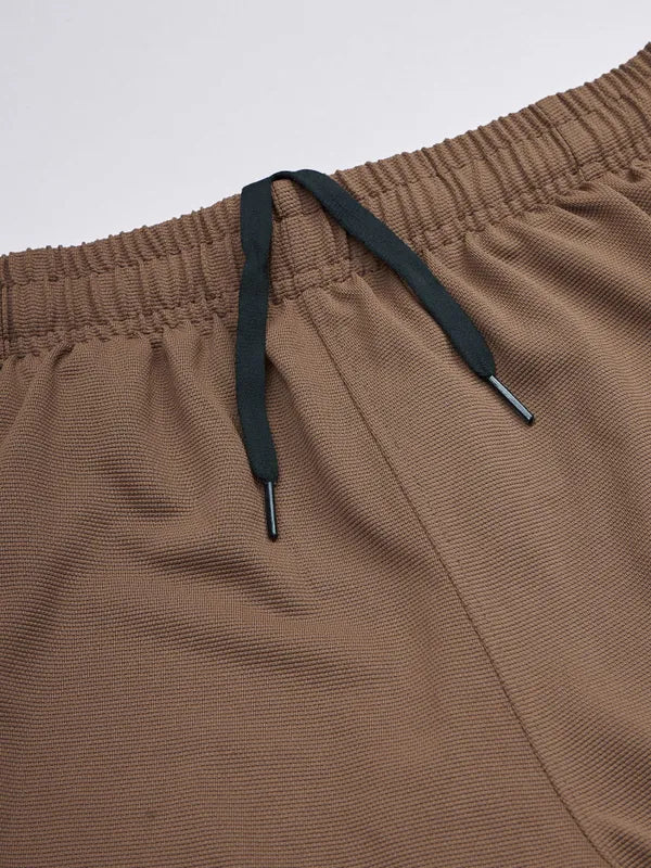 Men Solid Slim Fit Shorts with MATPIQ - Image 7