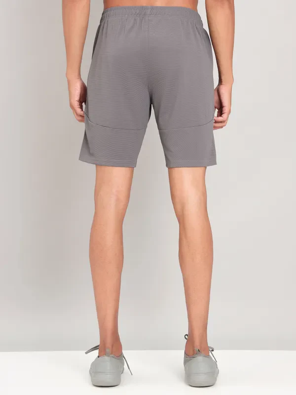 Men Solid Slim Fit Shorts with MATPIQ - Image 3