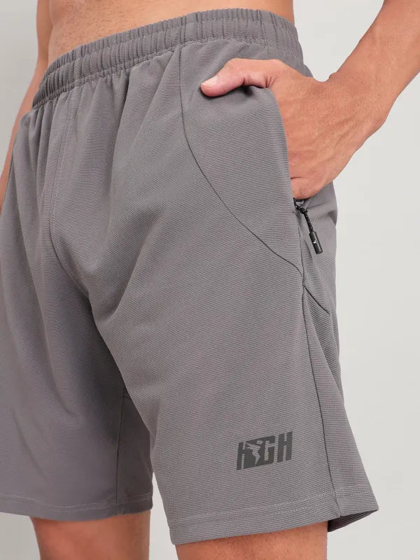 Men Solid Slim Fit Shorts with MATPIQ - Image 5