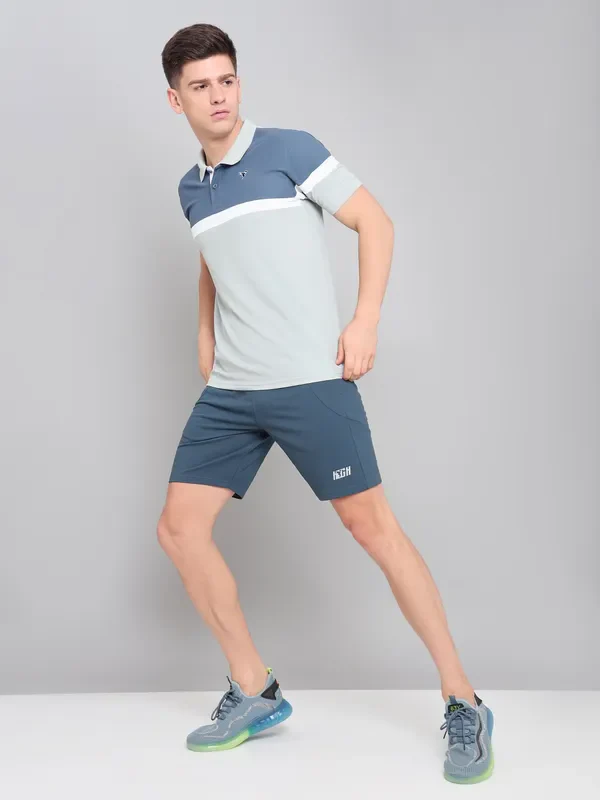 Men Solid Slim Fit Shorts with MATPIQ - Image 6
