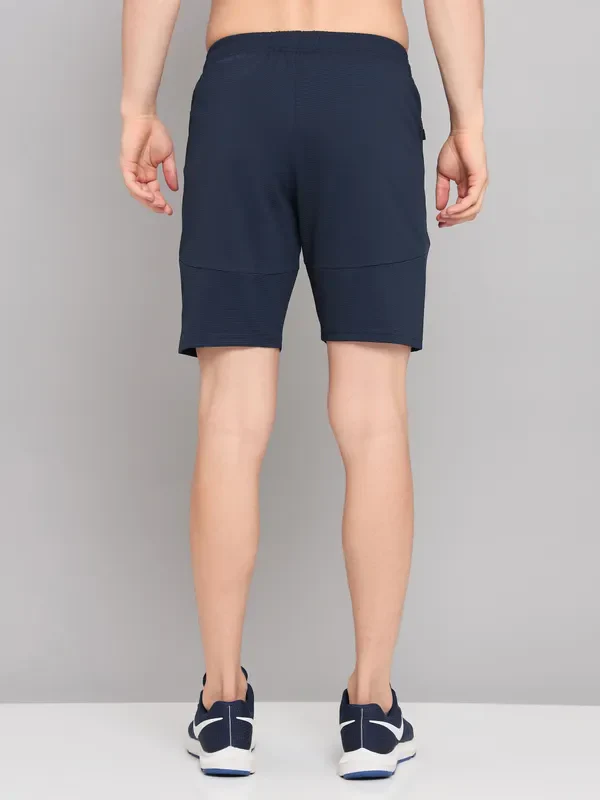 Men Solid Slim Fit Shorts with MATPIQ - Image 2
