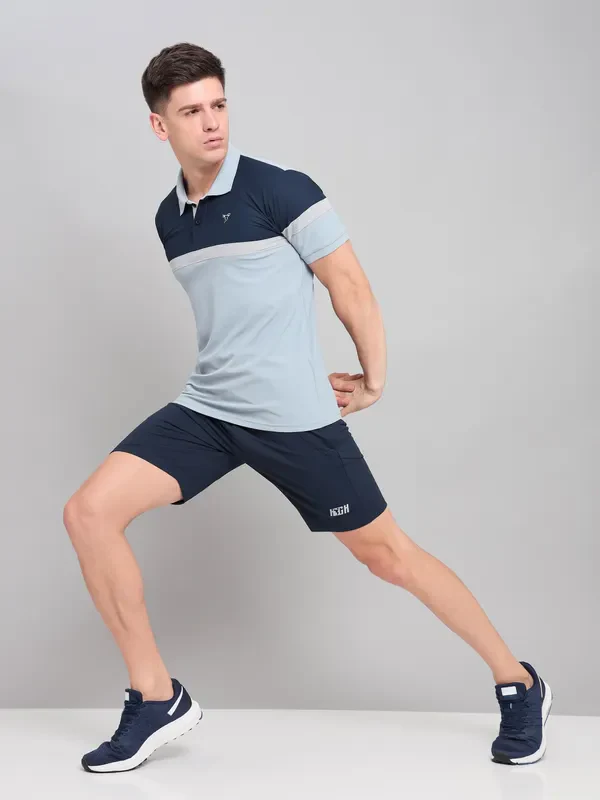 Men Solid Slim Fit Shorts with MATPIQ - Image 4