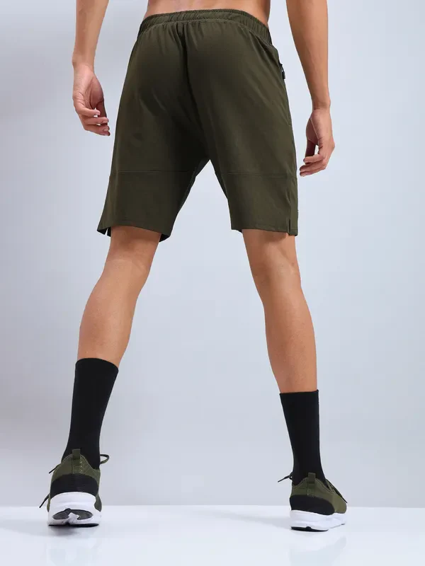 Men Solid Relax Fit Shorts with ELASTO LITE - Image 4
