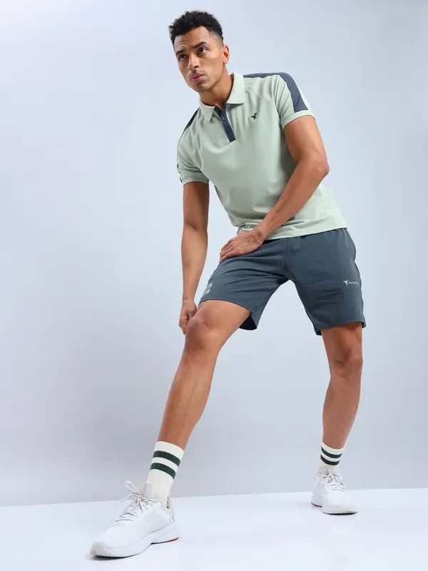 Men Solid Relax Fit Shorts with ELASTO LITE - Image 4