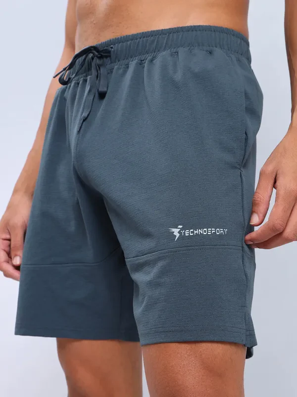 Men Solid Relax Fit Shorts with ELASTO LITE - Image 7