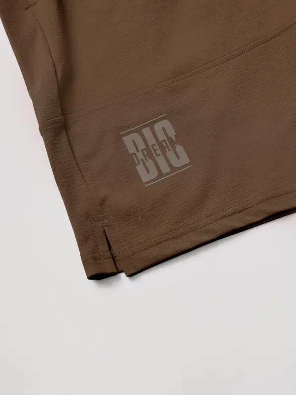 Men Solid Relax Fit Shorts with ELASTO LITE - Image 3