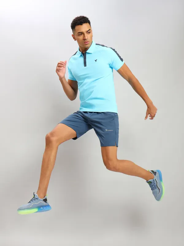 Men Solid Relax Fit Shorts with ELASTO LITE - Image 2
