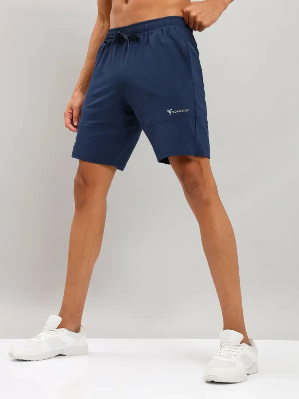 Men Solid Relax Fit Shorts with ELASTO LITE