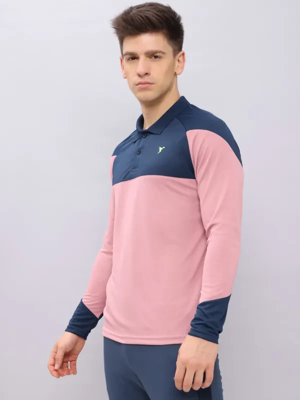 Men Colorblock Slim Fit Polo T-shirt with TECHNO COOL+ - Image 5
