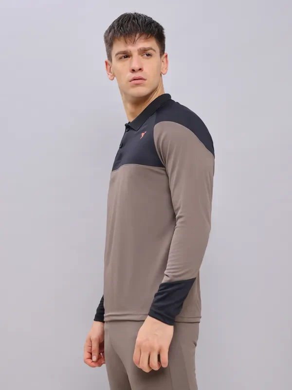 Men Colorblock Slim Fit Polo T-shirt with TECHNO COOL+ - Image 6