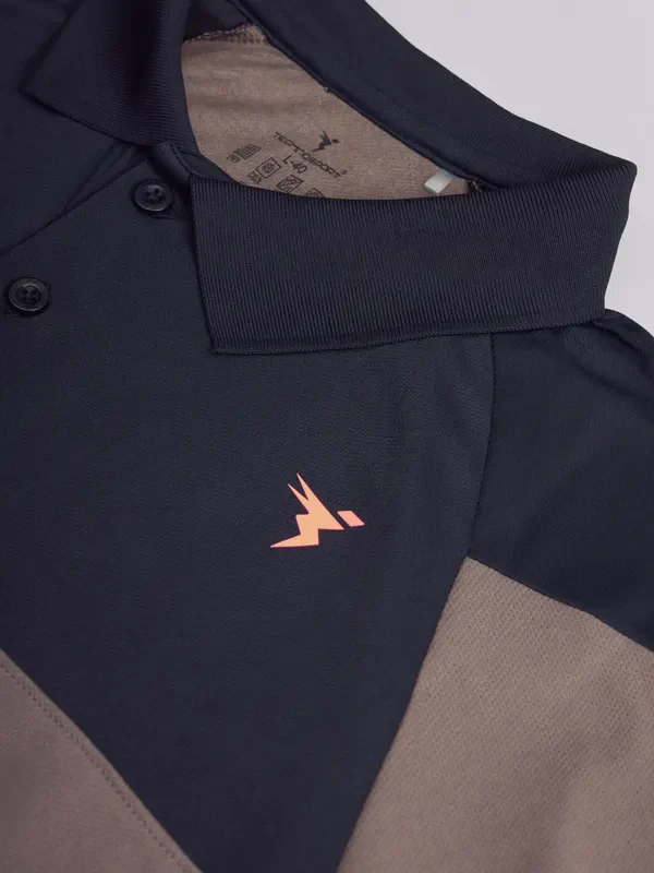 Men Colorblock Slim Fit Polo T-shirt with TECHNO COOL+ - Image 7