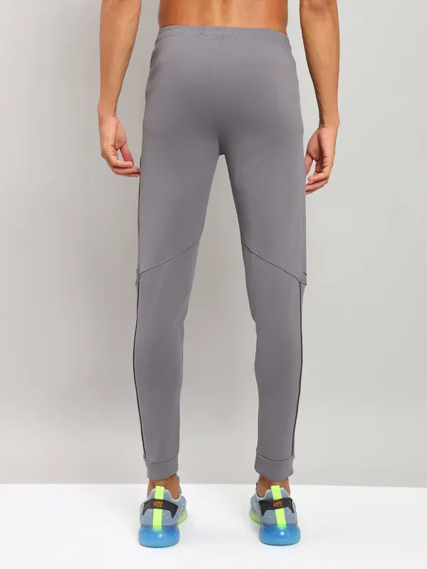 Men Solid Slim Fit Trackpants with TECHNO DRY - Image 5