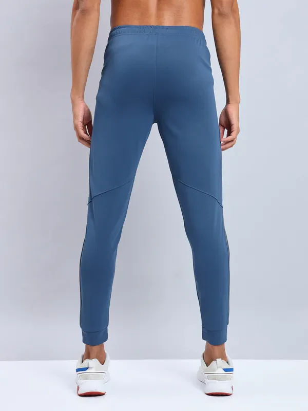 Men Solid Slim Fit Trackpants with TECHNO DRY - Image 4