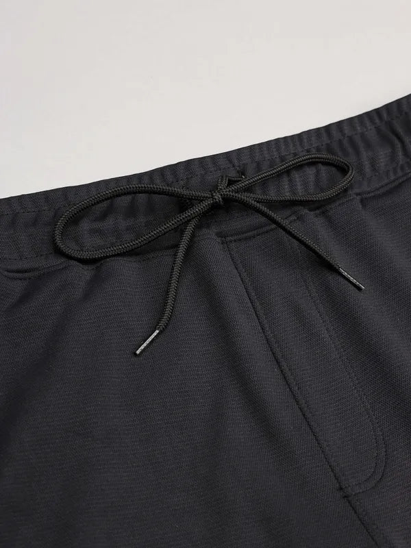 Men Solid Slim Fit Trackpants with TECHNO DRY - Image 8