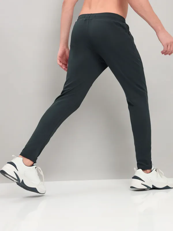 Men Solid Slim Fit Trackpants with TECHNO DRY - Image 4