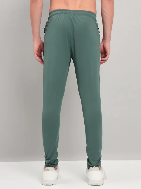 Men Solid Slim Fit Trackpants with TECHNO DRY - Image 4