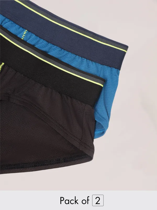 Men Colorblock Briefs with ELASTO LITE (Pack of 2) - Image 6