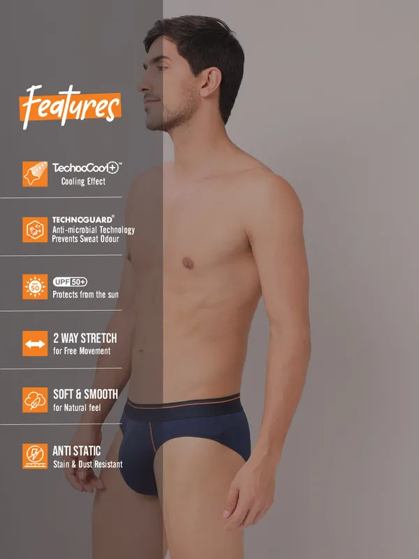 Men Colorblock Briefs with ELASTO LITE (Pack of 2) - Image 3