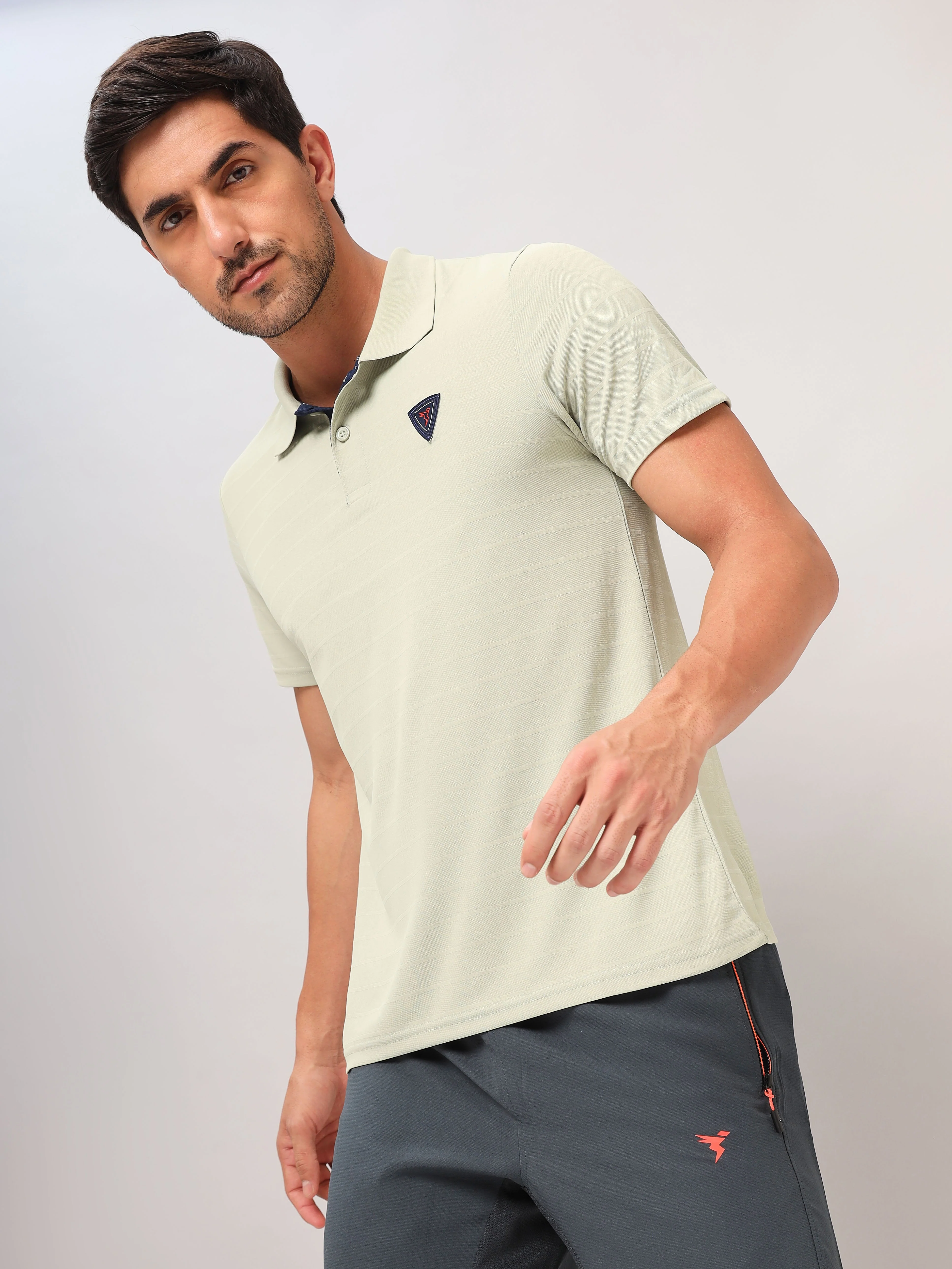 Men Self Design Slim Fit Polo T-shirt with AIRTEX STRIPES (Pack of 2) - Image 2