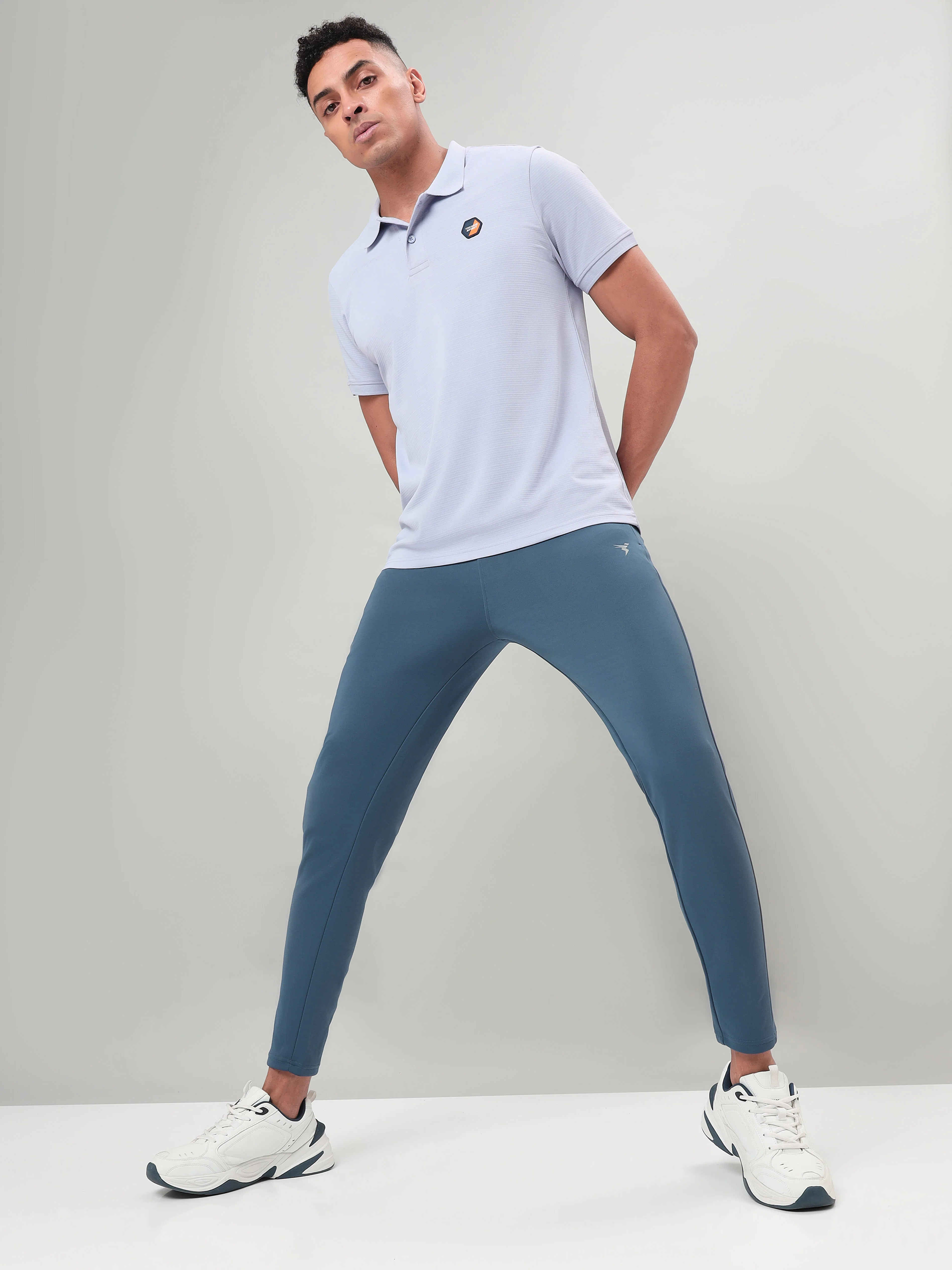 Men Self Design Slim Fit Polo T-shirt with MATPIQ (Pack of 2) - Image 5
