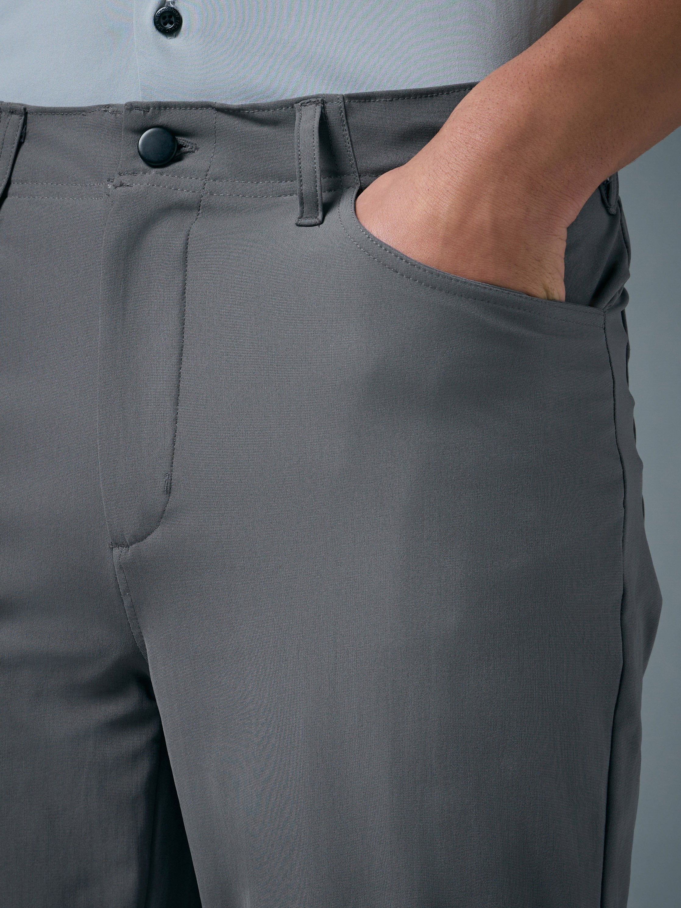 Men Semi-Formal Solid Straight Fit Trousers Pants with DURACOOL+ - Image 6