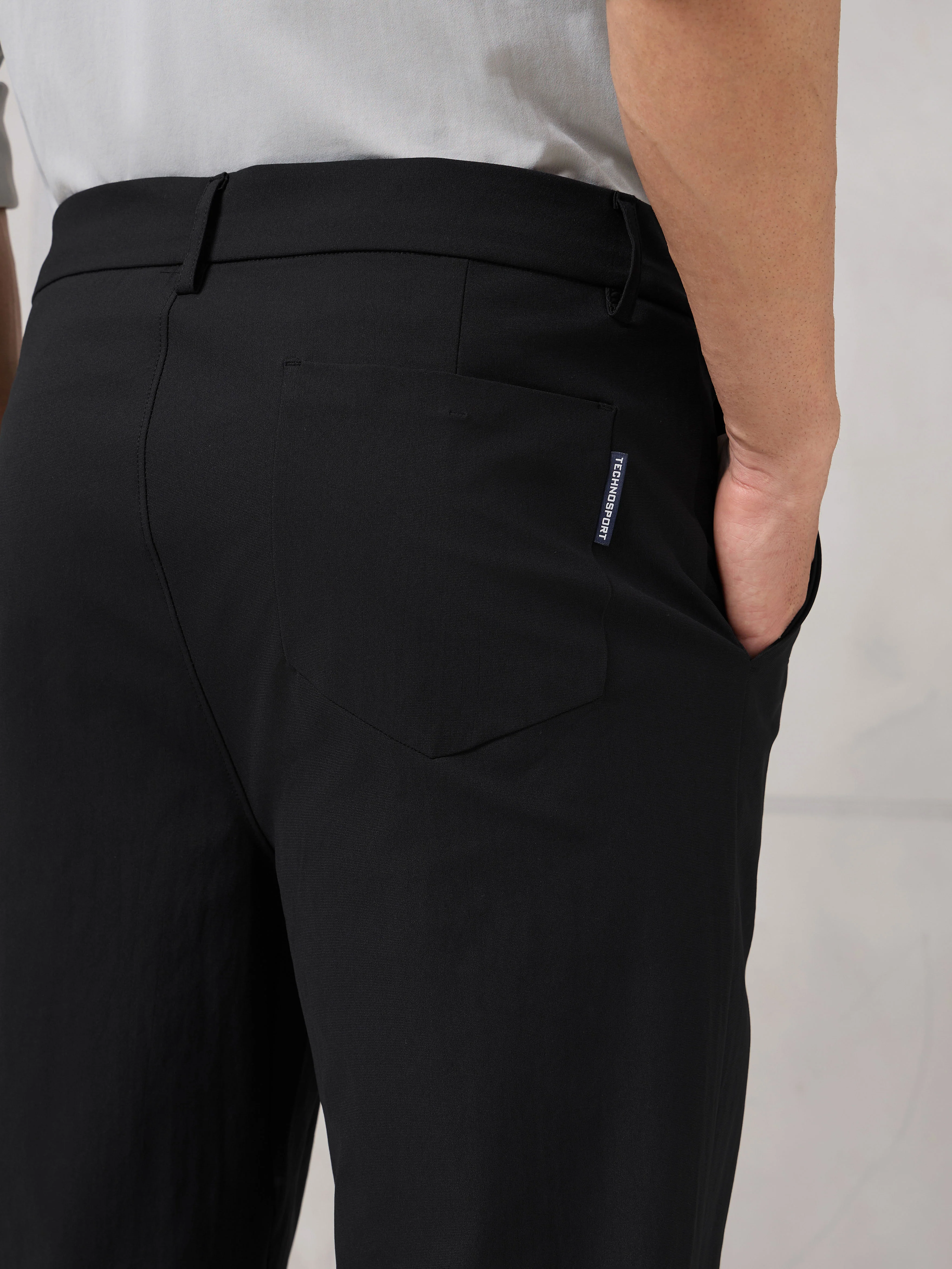 Men Semi-Formal Solid Straight Fit Trousers Pants with DURACOOL+ - Image 7