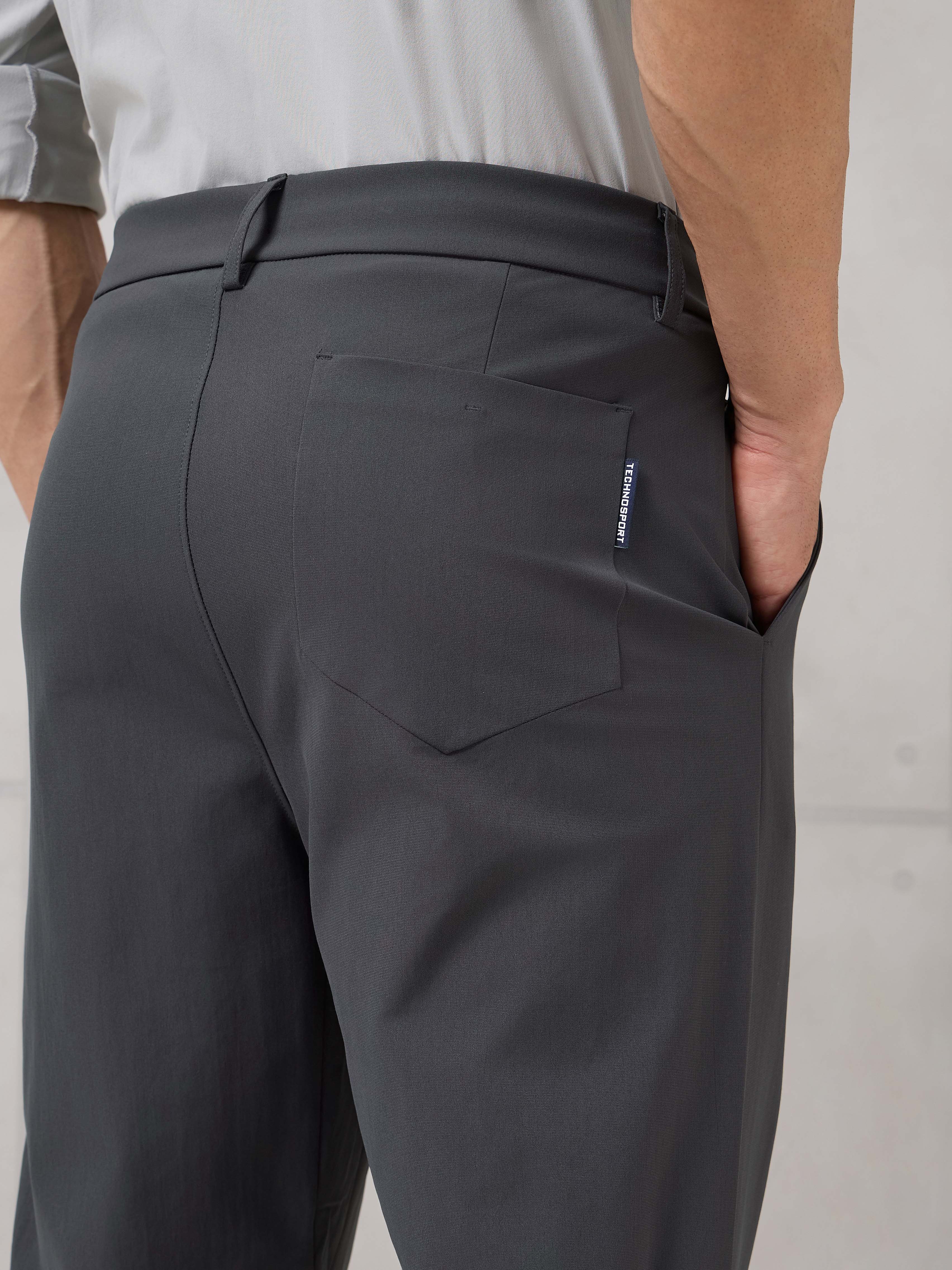 Men Semi-Formal Solid Straight Fit Trousers Pants with DURACOOL+ - Image 7