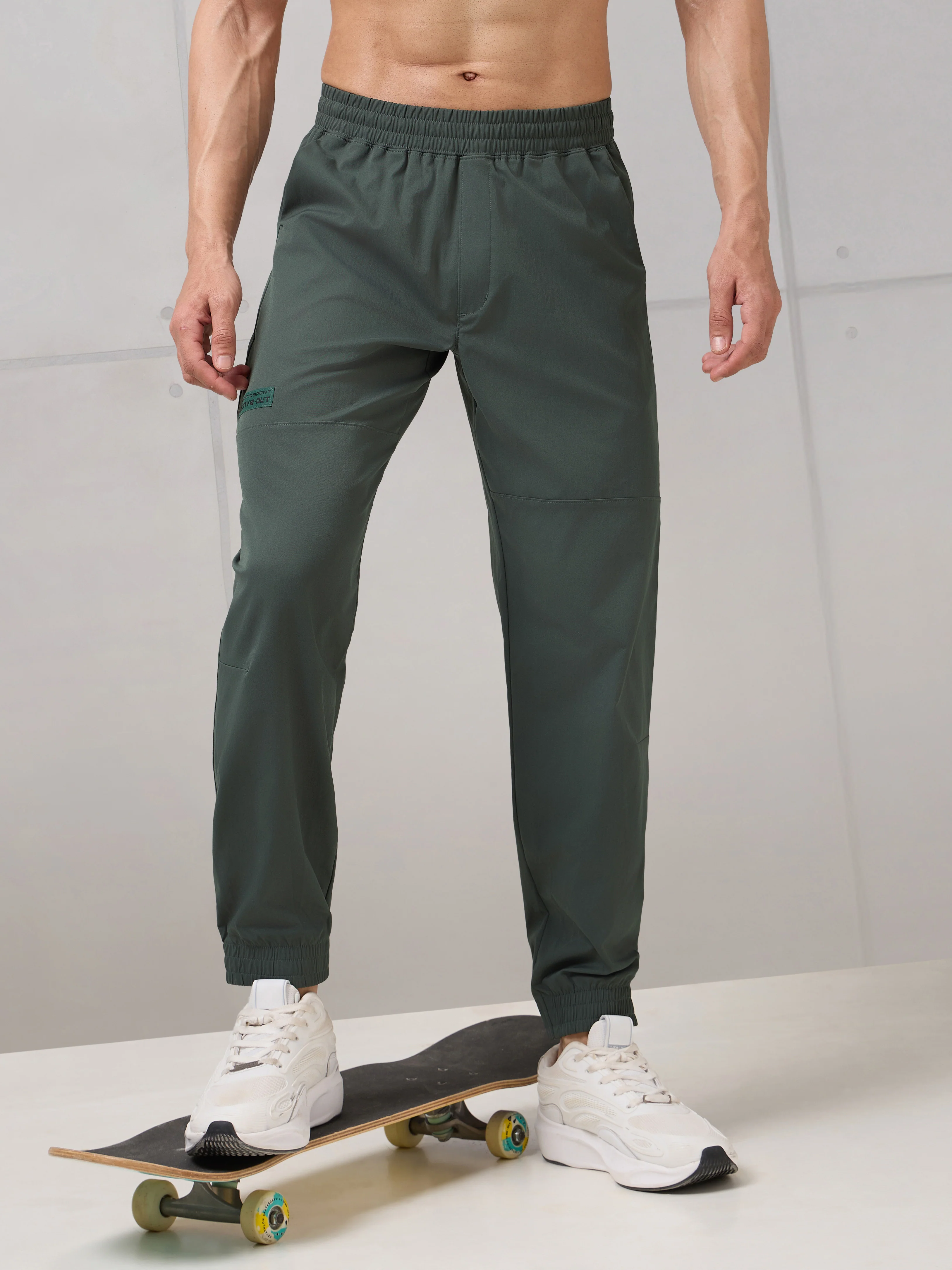Men Slim Fit Active Out Joggers with TS FLEXI