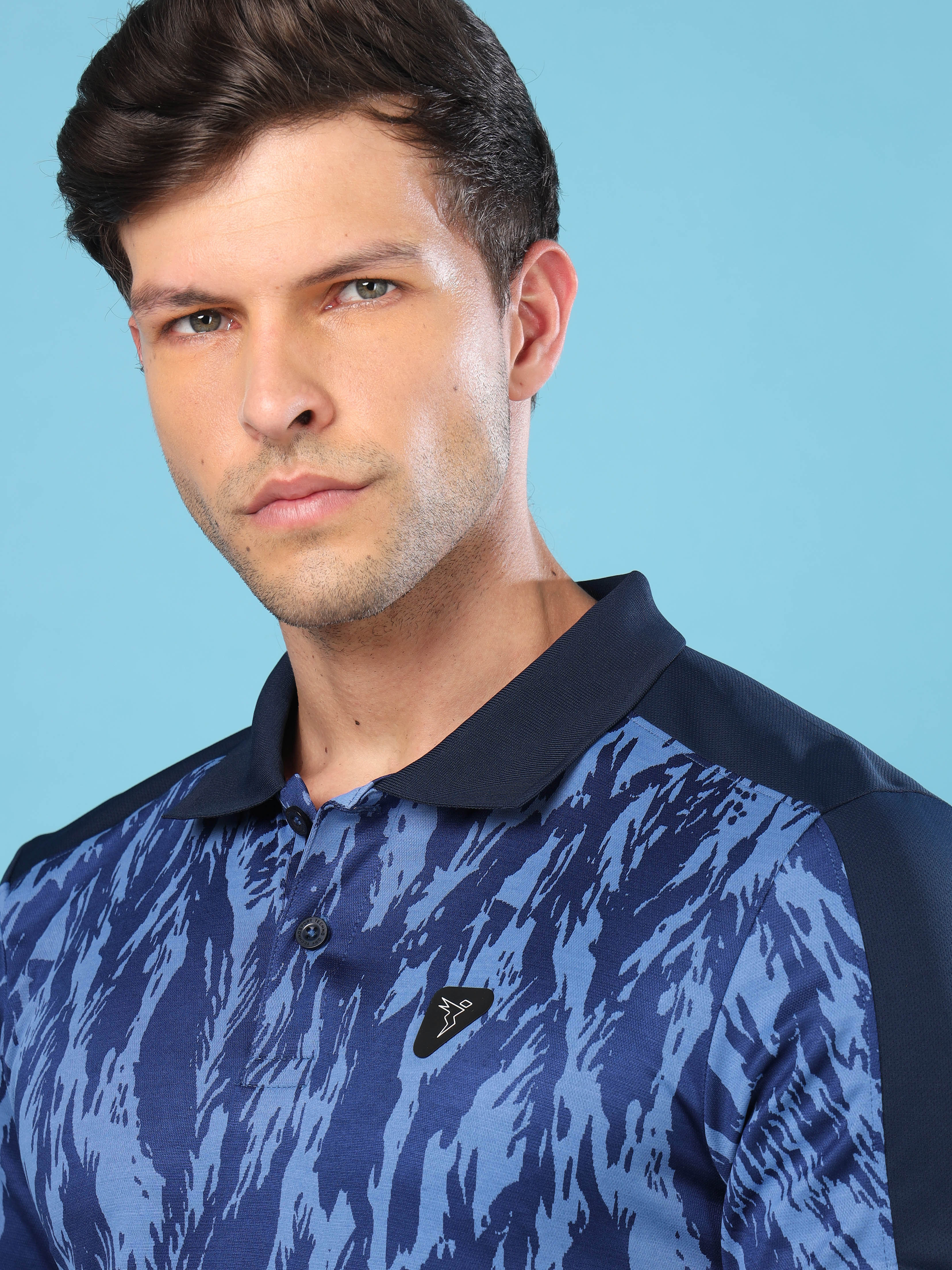 Men Slim Polo Neck T-shirt with DOUBLECOOL - Image 5