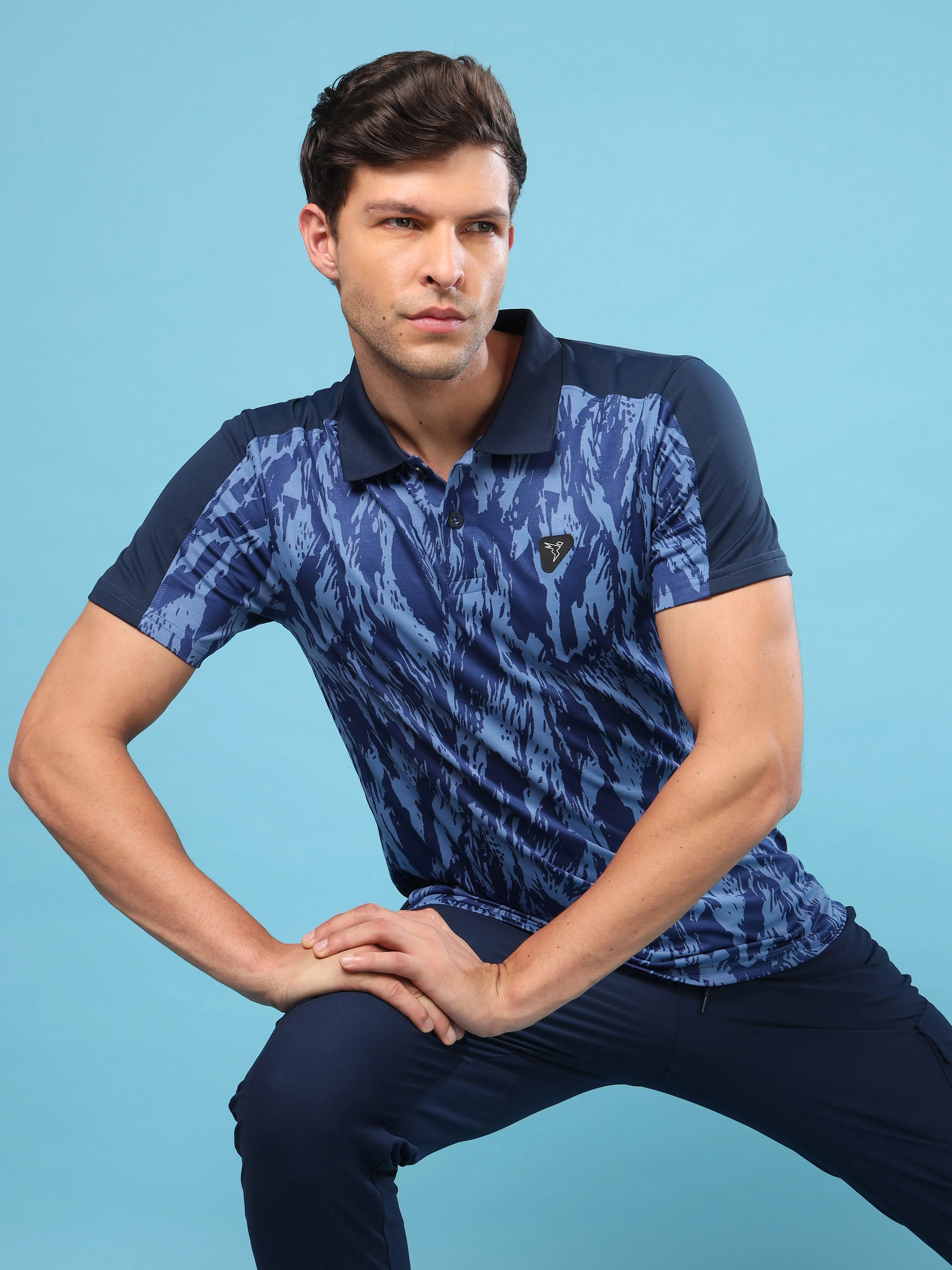 Men Slim Polo Neck T-shirt with DOUBLECOOL - Image 6